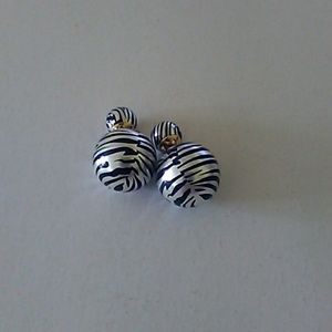 Jewelry - Zebra print double sided earrings Jewelry - Zebra print double sided earrings